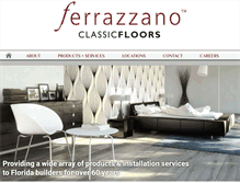 Tablet Screenshot of ferrazzano.com